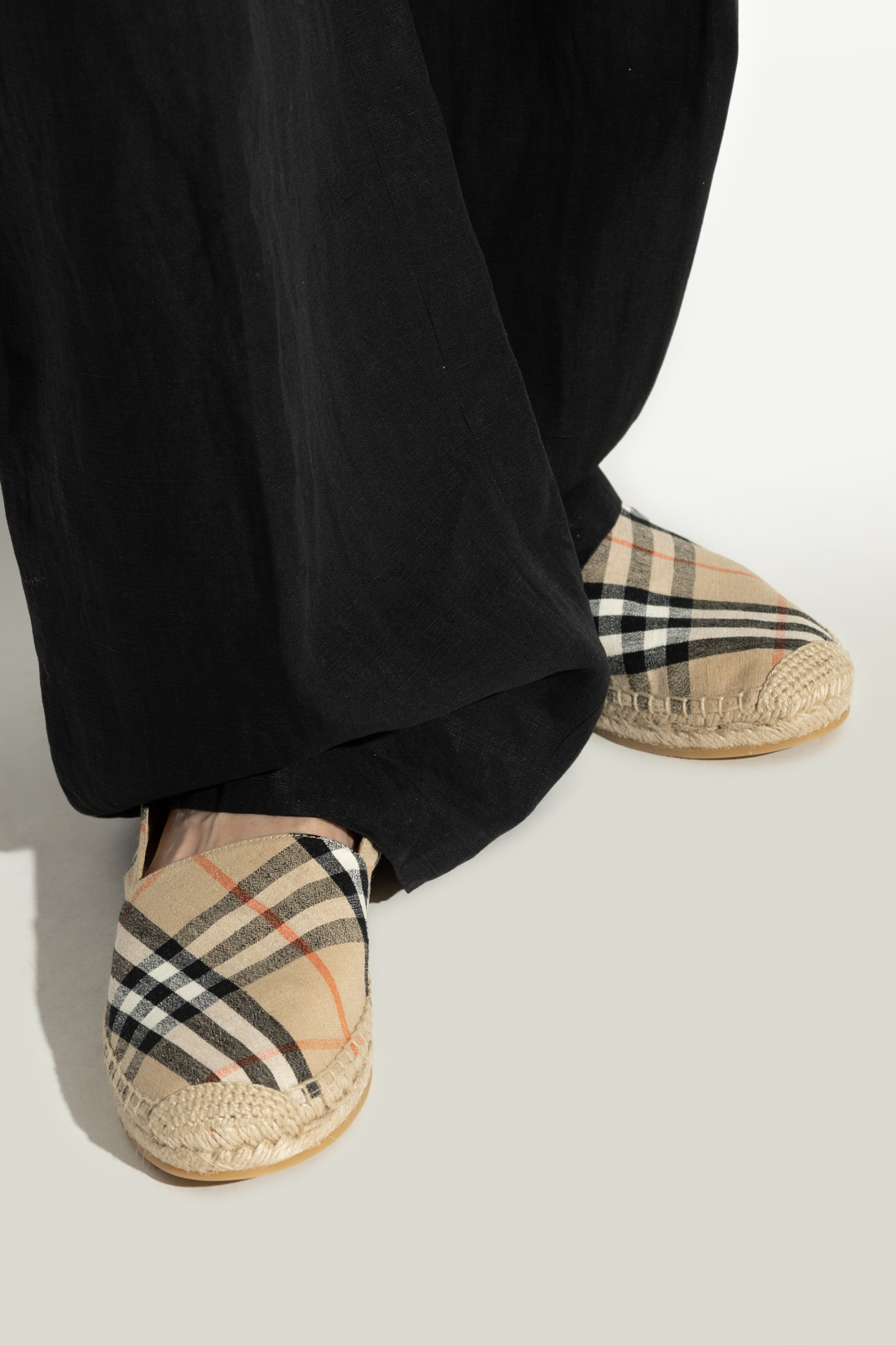 スリッポン Burberry SS25 Check espadrilles (8109180 SANDIPCHECK) EA11E7E4-9C31-48BB-859F-